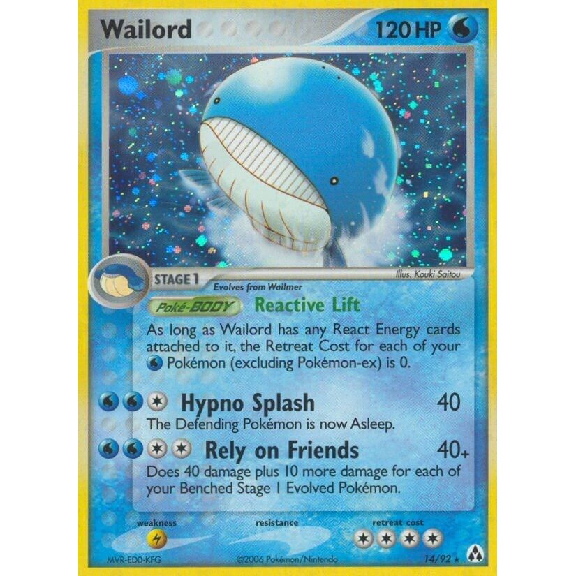 Image for Wailord (14/92) (LM) - Pokemon