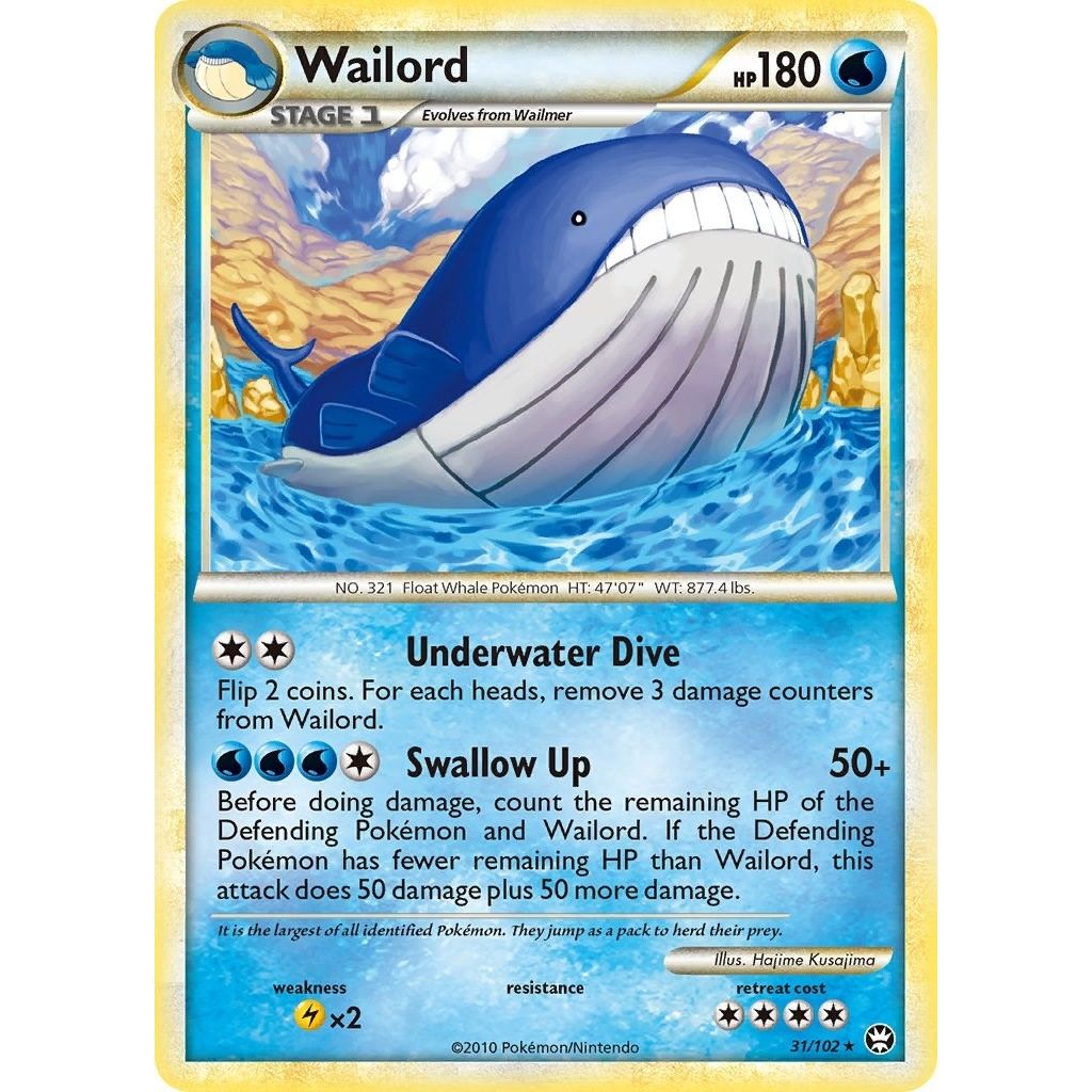 Image for Wailord (31/102) (TM) - Pokemon