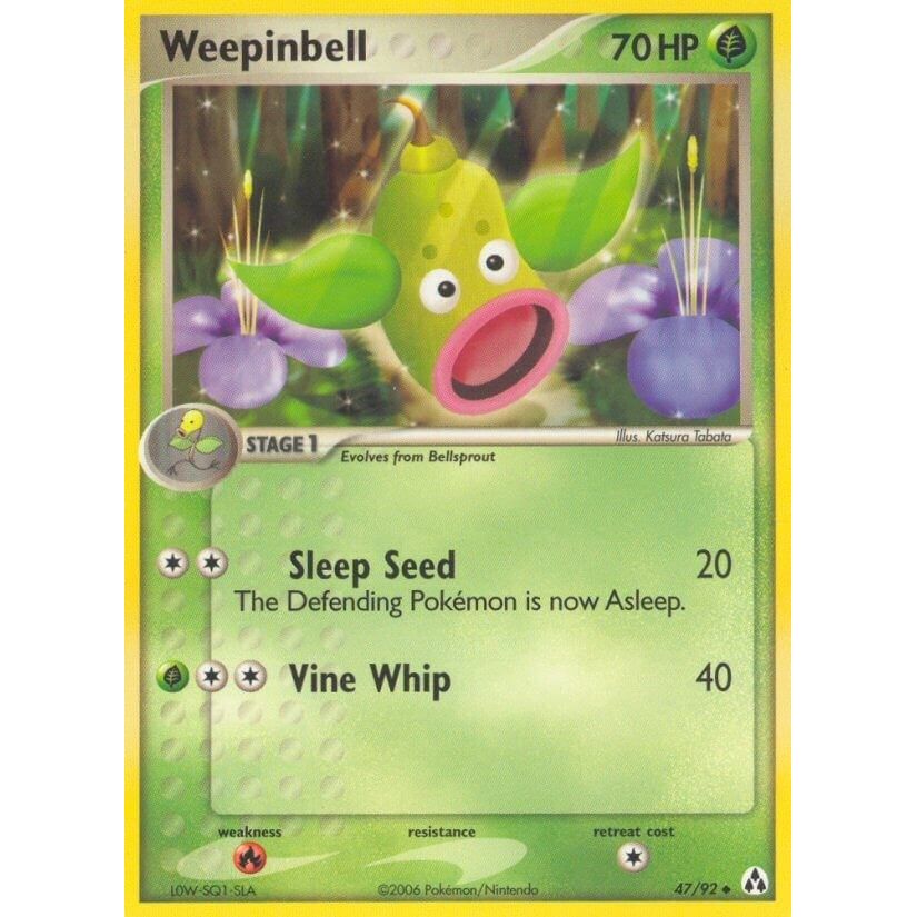 Image for Weepinbell (47/92) (LM) - Pokemon
