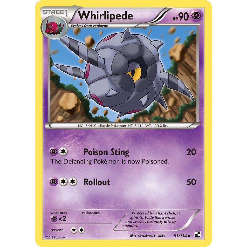 Image for Whirlipede (53/114) (BLW) - Pokemon