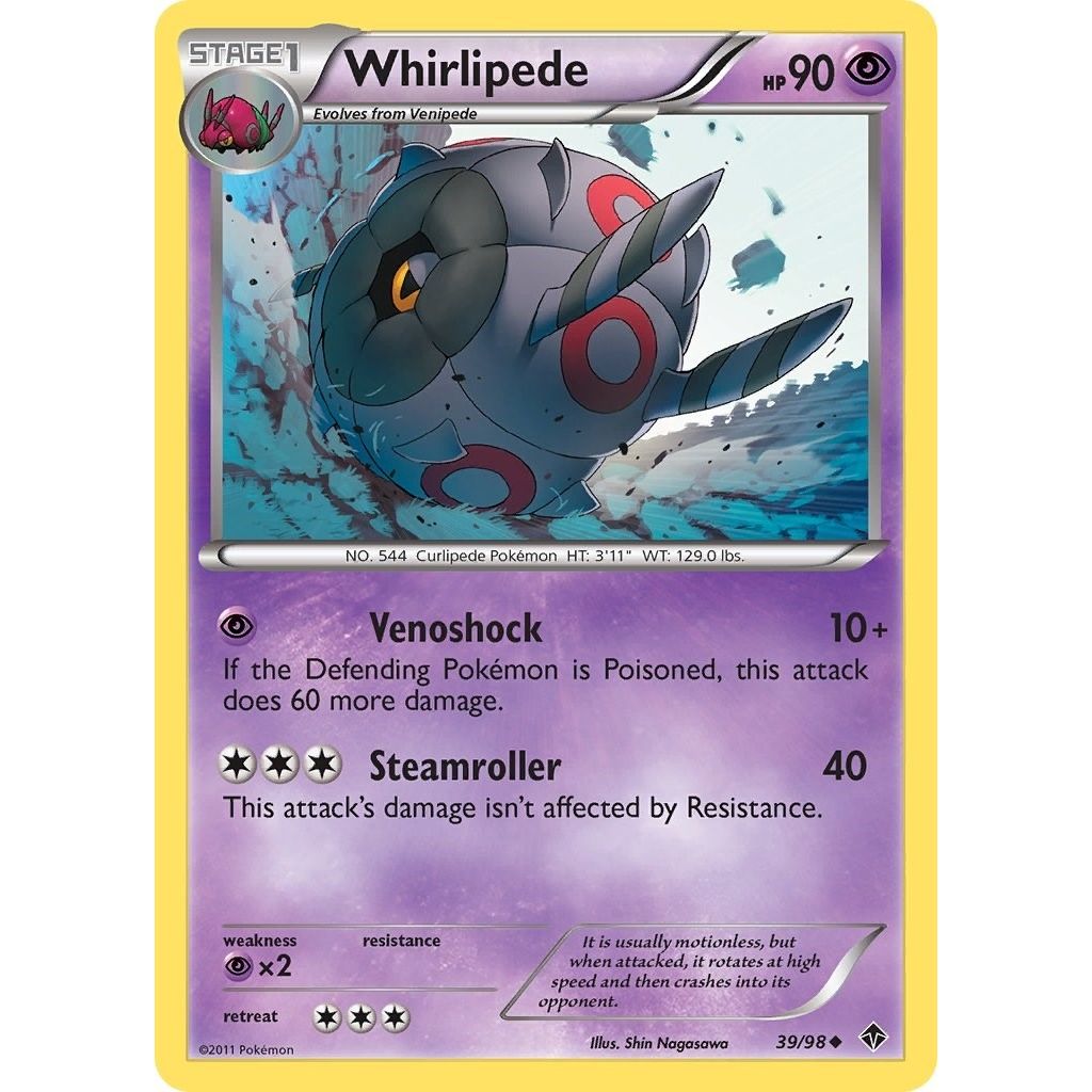 Image for Whirlipede (39/98) (EPO) - Pokemon