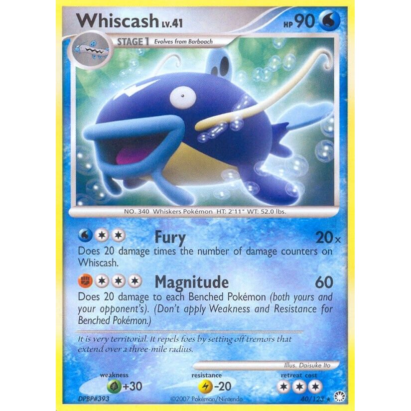 Image for Whiscash (40/123) (MT) - Pokemon