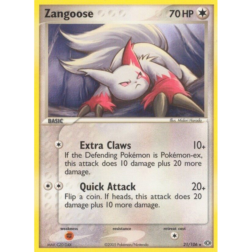 Image for Zangoose (21/106) (EM) - Pokemon