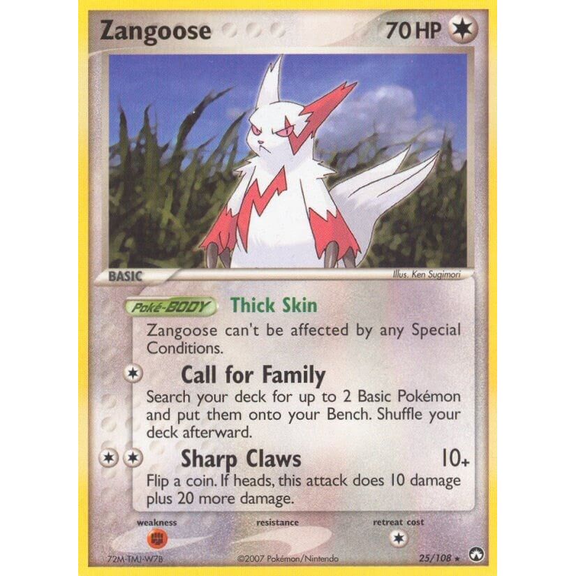 Image for Zangoose (25/108) (PK) - Pokemon