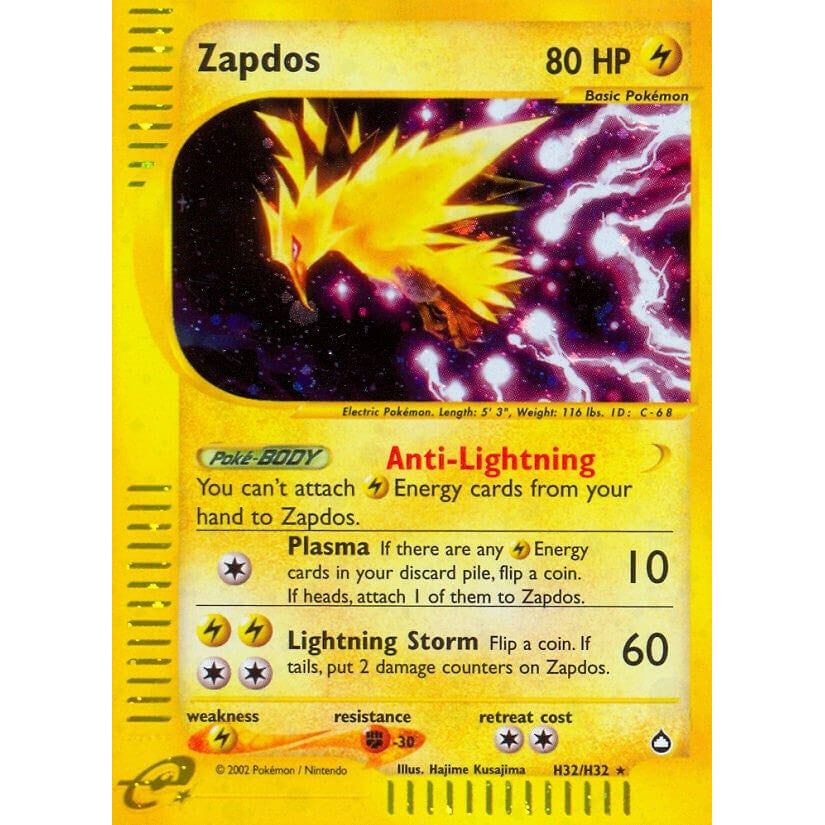 Image for Zapdos (H32) (H32/H32) (AQ) - Pokemon