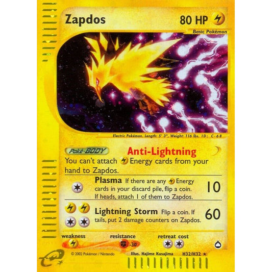 Image for Zapdos (H32) (H32/H32) (AQ) - Pokemon