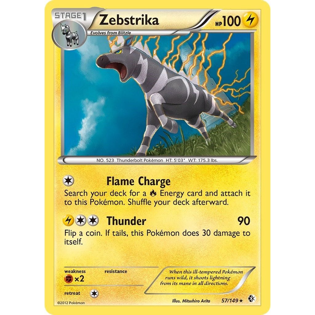Image for Zebstrika (57/149) (BCR) - Pokemon