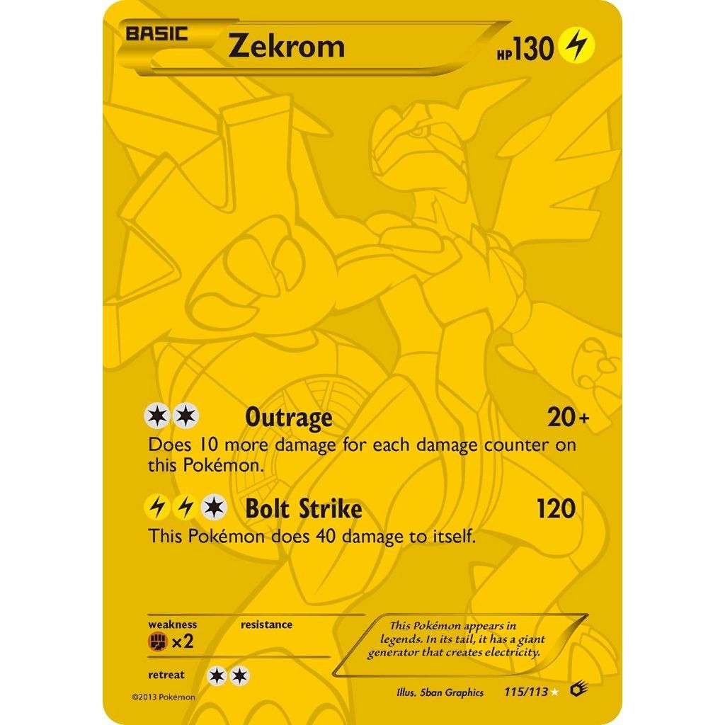 Image for Zekrom (115 Full Art Secret Rare) (115/113) (LTR) - Pokemon