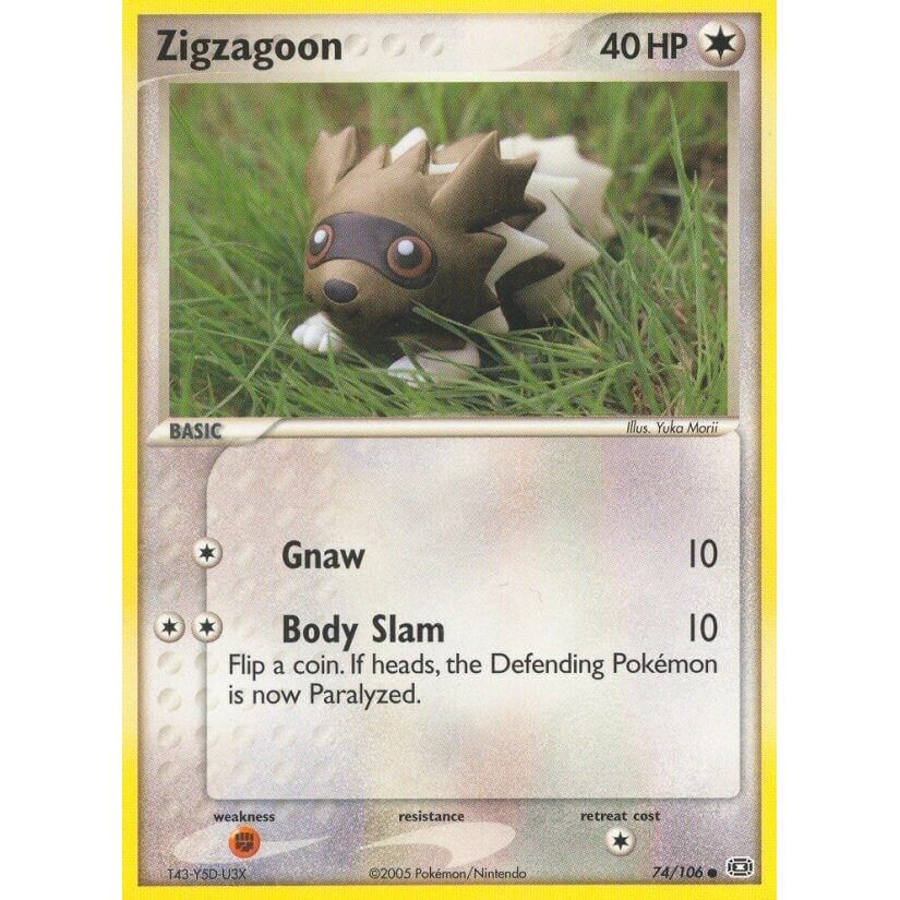Image for Zigzagoon (74/106) (EM) - Pokemon
