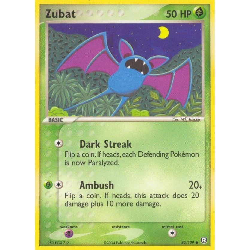 Image for Zubat (82/109) (RR) - Pokemon