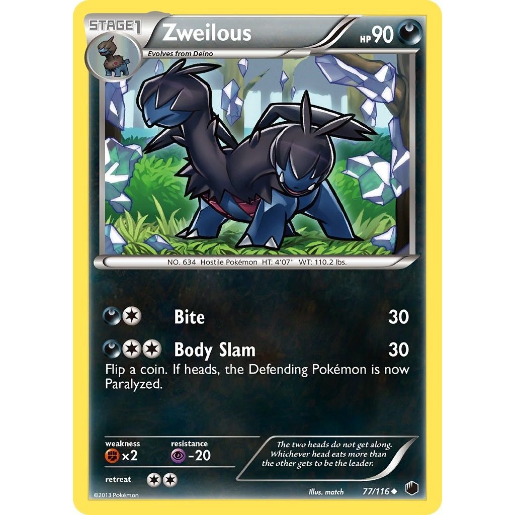 Image for Zweilous (77/116) (PLF) - Pokemon