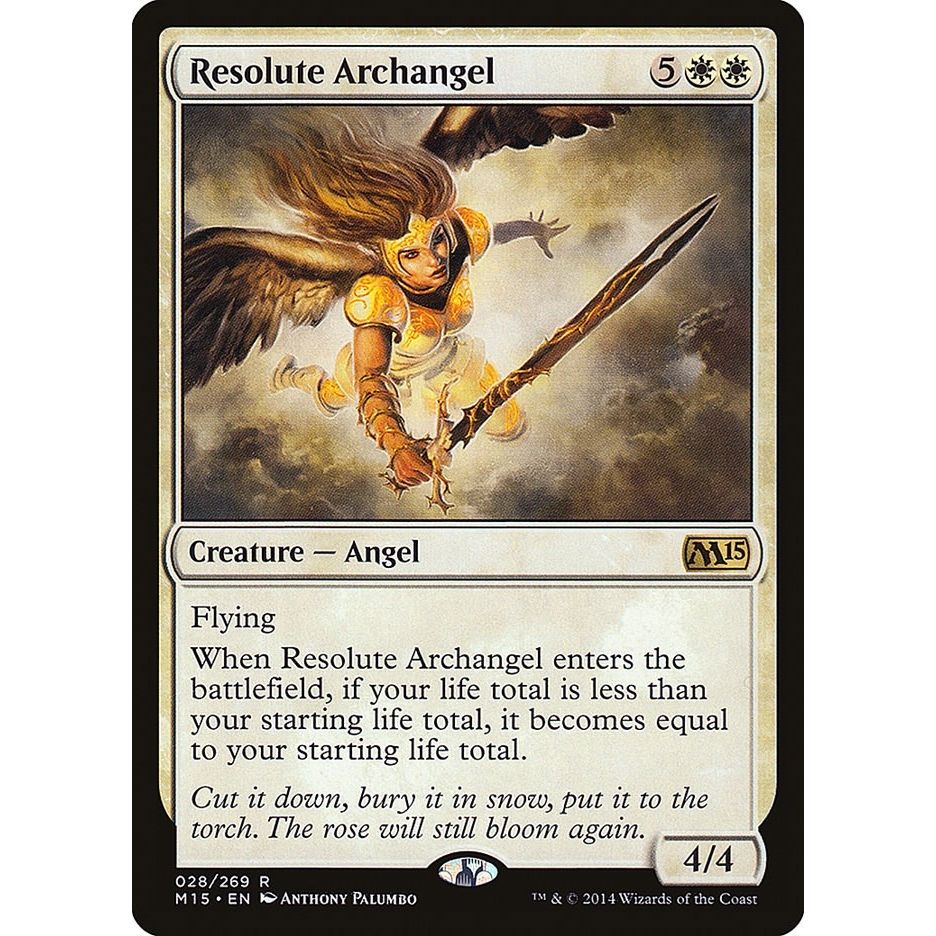 Image for Resolute Archangel (28) (M15) - Magic: The Gathering