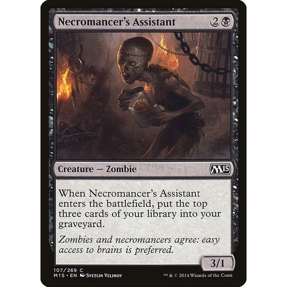 Image for Necromancer's Assistant (107) (M15) - Magic: The Gathering