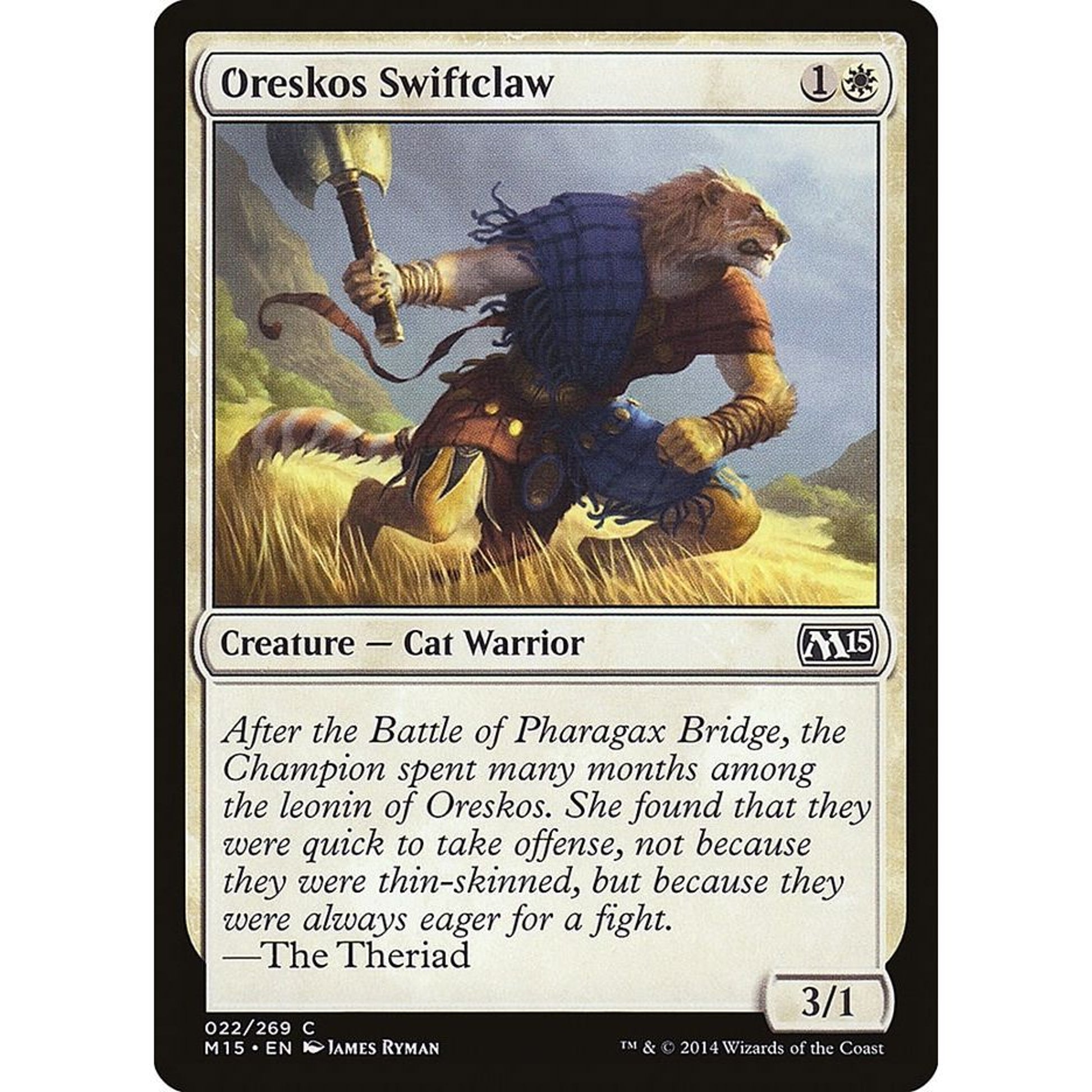 Image for Oreskos Swiftclaw (22) (M15) - Magic: The Gathering