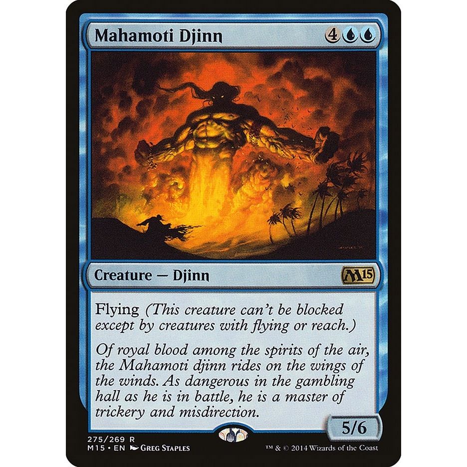Image for Mahamoti Djinn (275) (M15) - Magic: The Gathering