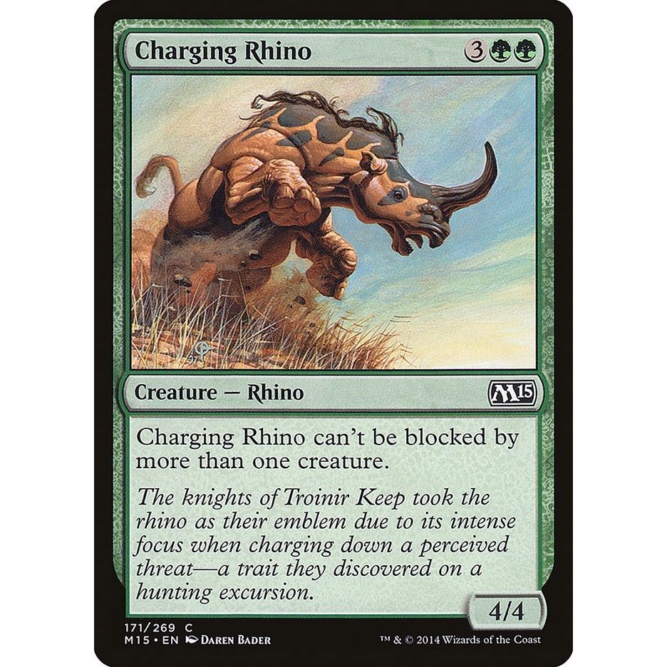 Image for Charging Rhino (171) (M15) - Magic: The Gathering