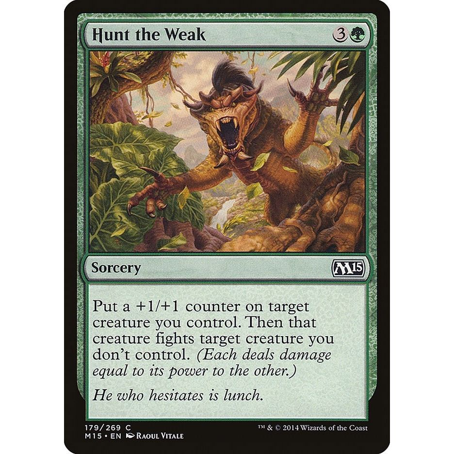 Image for Hunt the Weak (179) (M15) - Magic: The Gathering