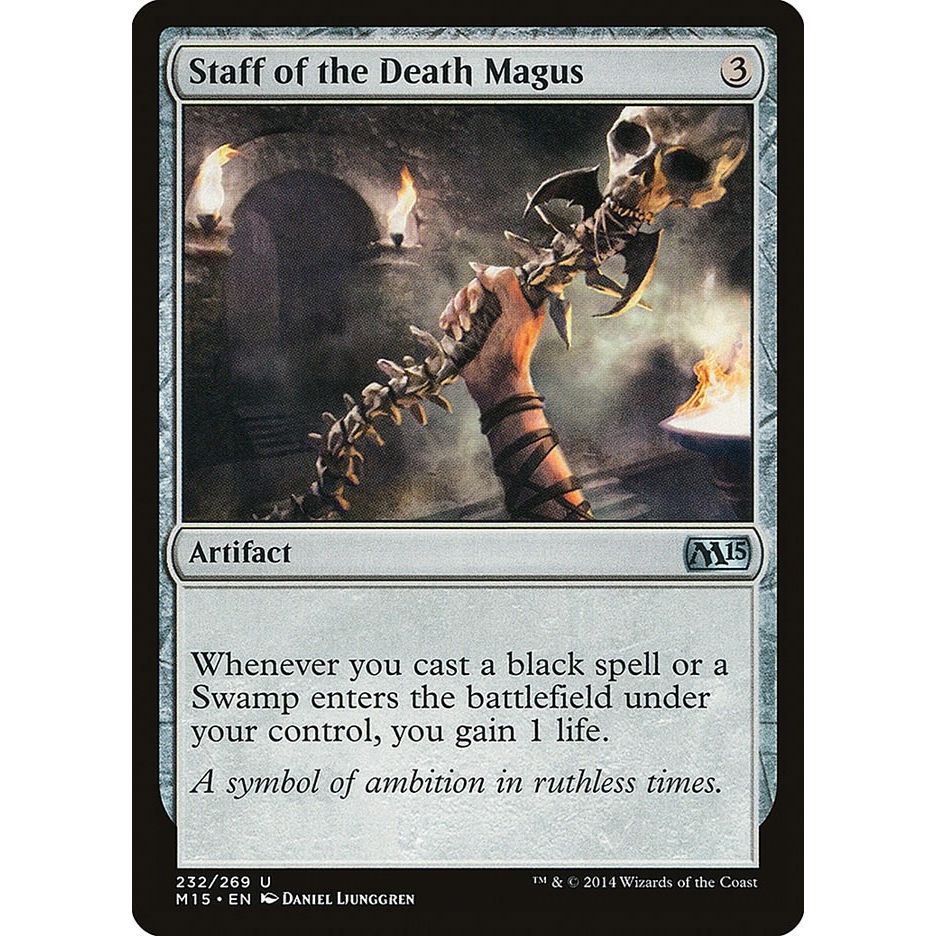 Image for Staff of the Death Magus (232) (M15) - Magic: The Gathering