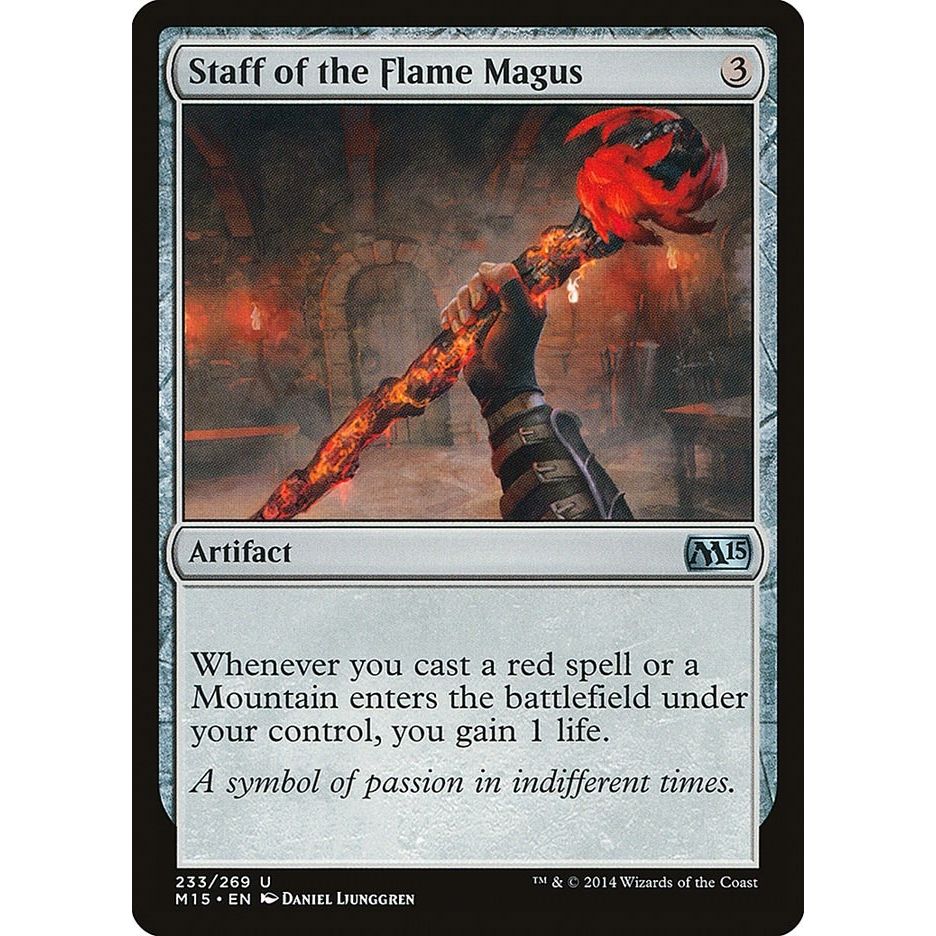 Image for Staff of the Flame Magus (233) (M15) - Magic: The Gathering