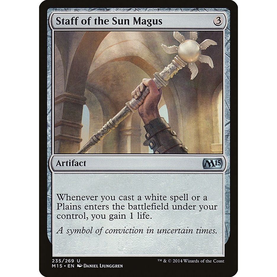 Image for Staff of the Sun Magus (235) (M15) - Magic: The Gathering
