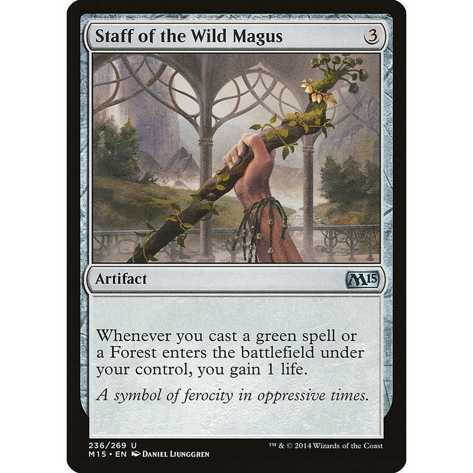 Image for Staff of the Wild Magus (236) (M15) - Magic: The Gathering