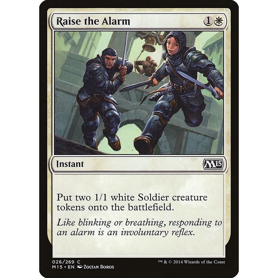 Image for Raise the Alarm (26) (M15) - Magic: The Gathering