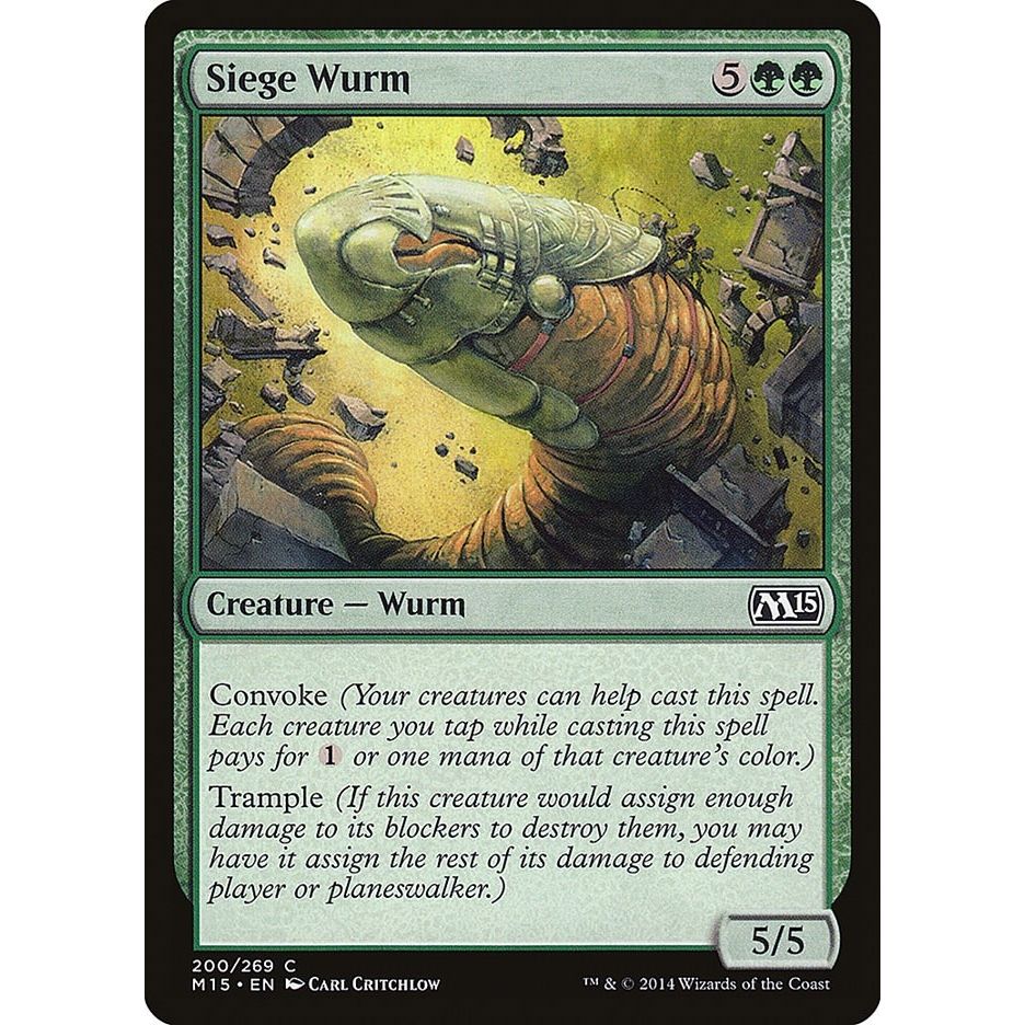 Image for Siege Wurm (200) (M15) - Magic: The Gathering