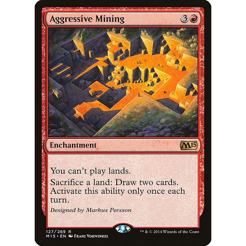 Image for Aggressive Mining (127) (M15) - Magic: The Gathering