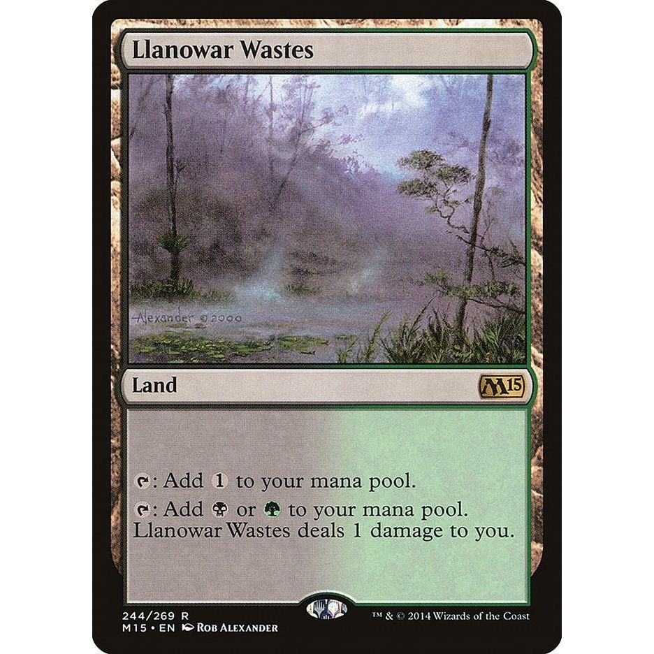 Image for Llanowar Wastes (244) (M15) - Magic: The Gathering