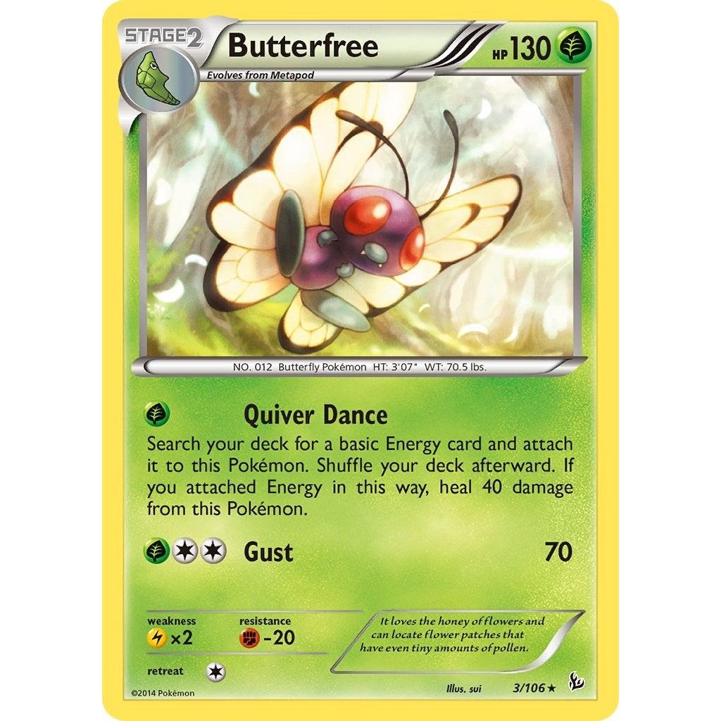 Image for Butterfree (3/106) (FLF) - Pokemon