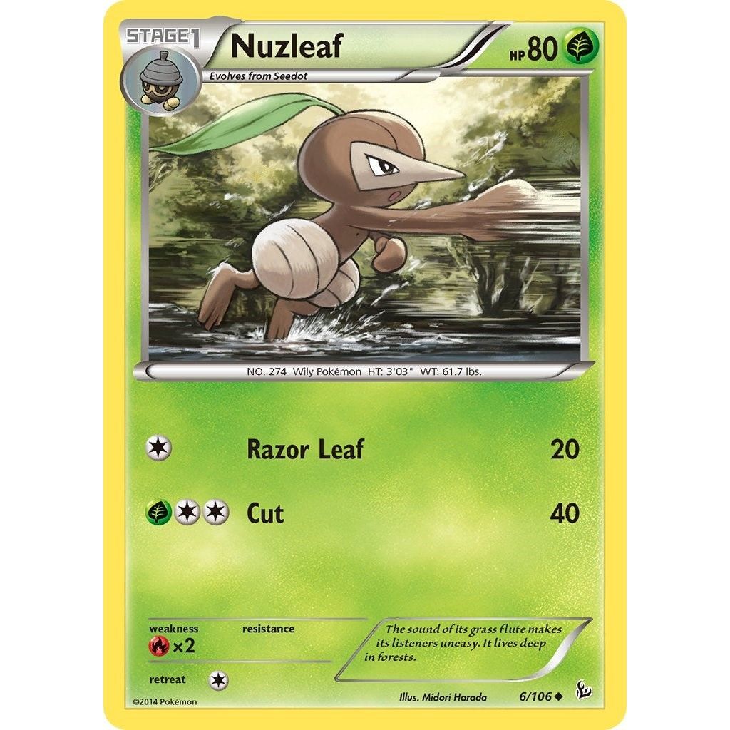Image for Nuzleaf (6/106) (FLF) - Pokemon