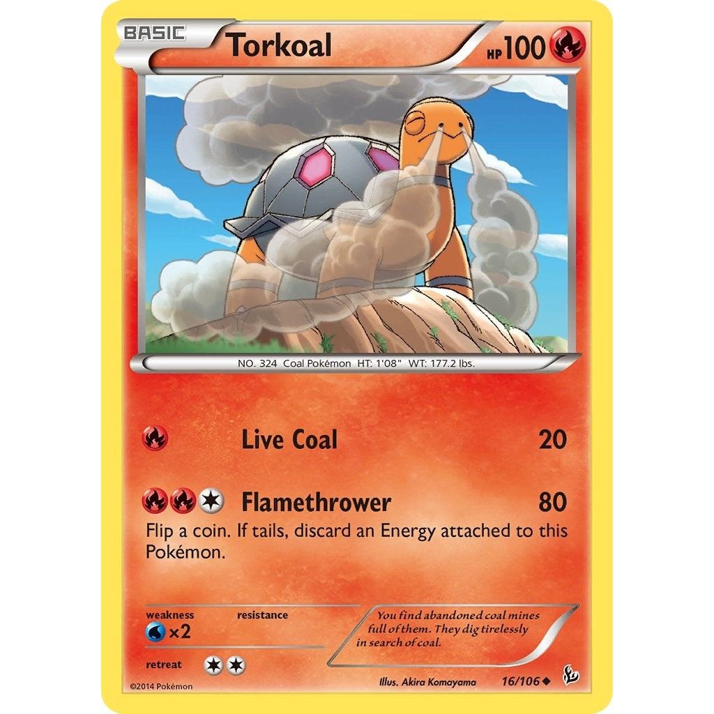Image for Torkoal (16/106) (FLF) - Pokemon