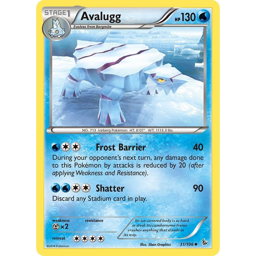 Image for Avalugg (31/106) (FLF) - Pokemon