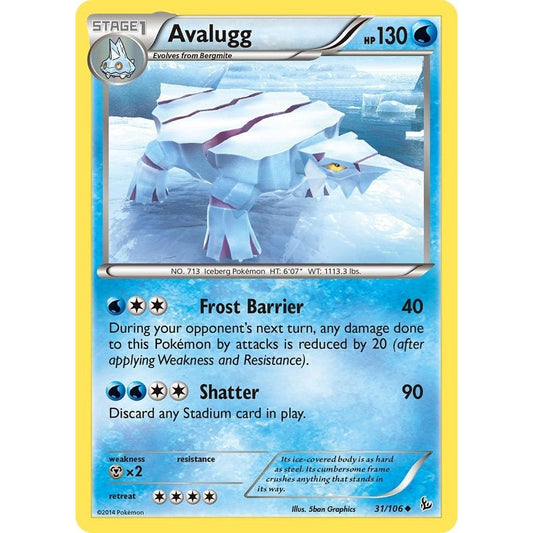 Image for Avalugg (31/106) (FLF) - Pokemon