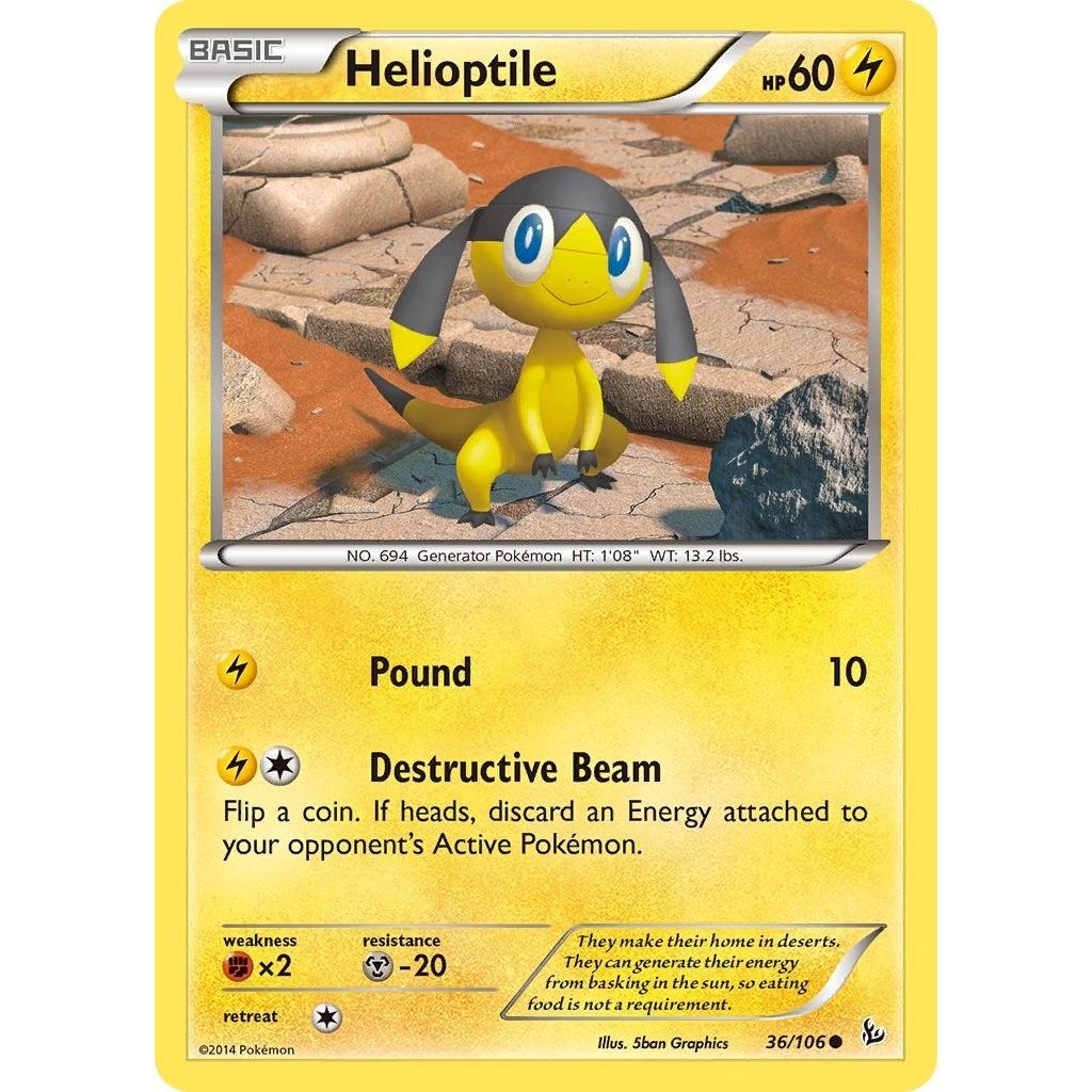 Image for Helioptile (36/106) (FLF) - Pokemon