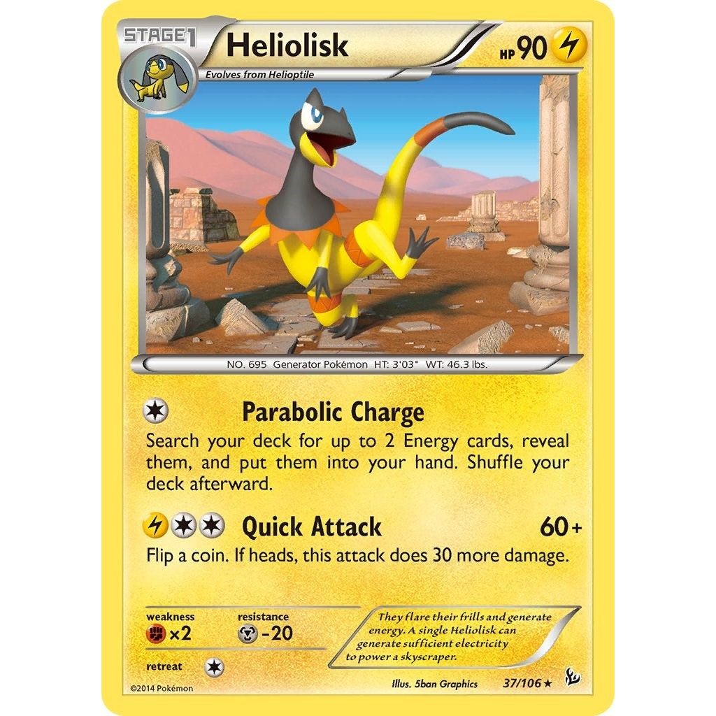 Image for Heliolisk (37/106) (FLF) - Pokemon