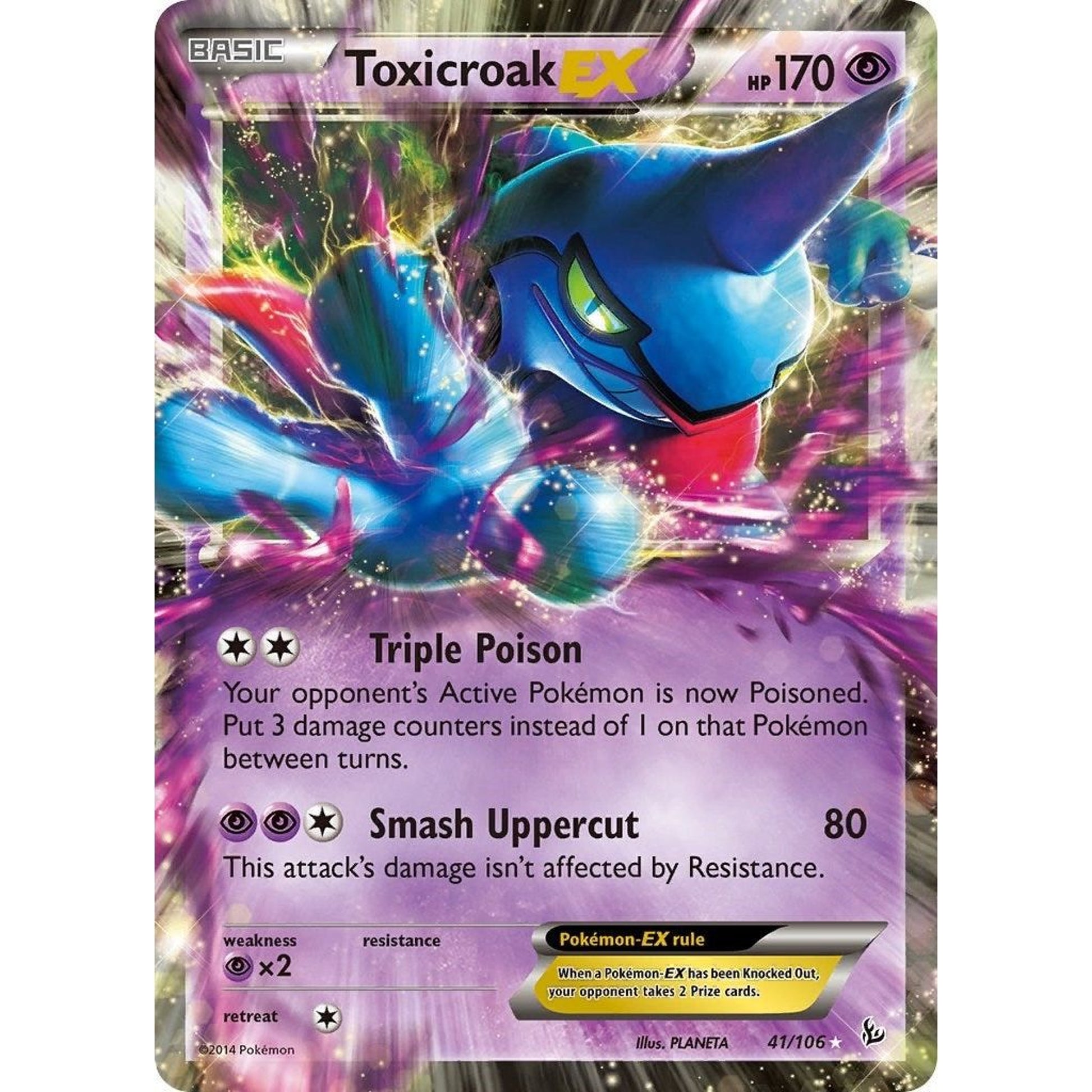 Image for Toxicroak EX (41/106) (FLF) - Pokemon