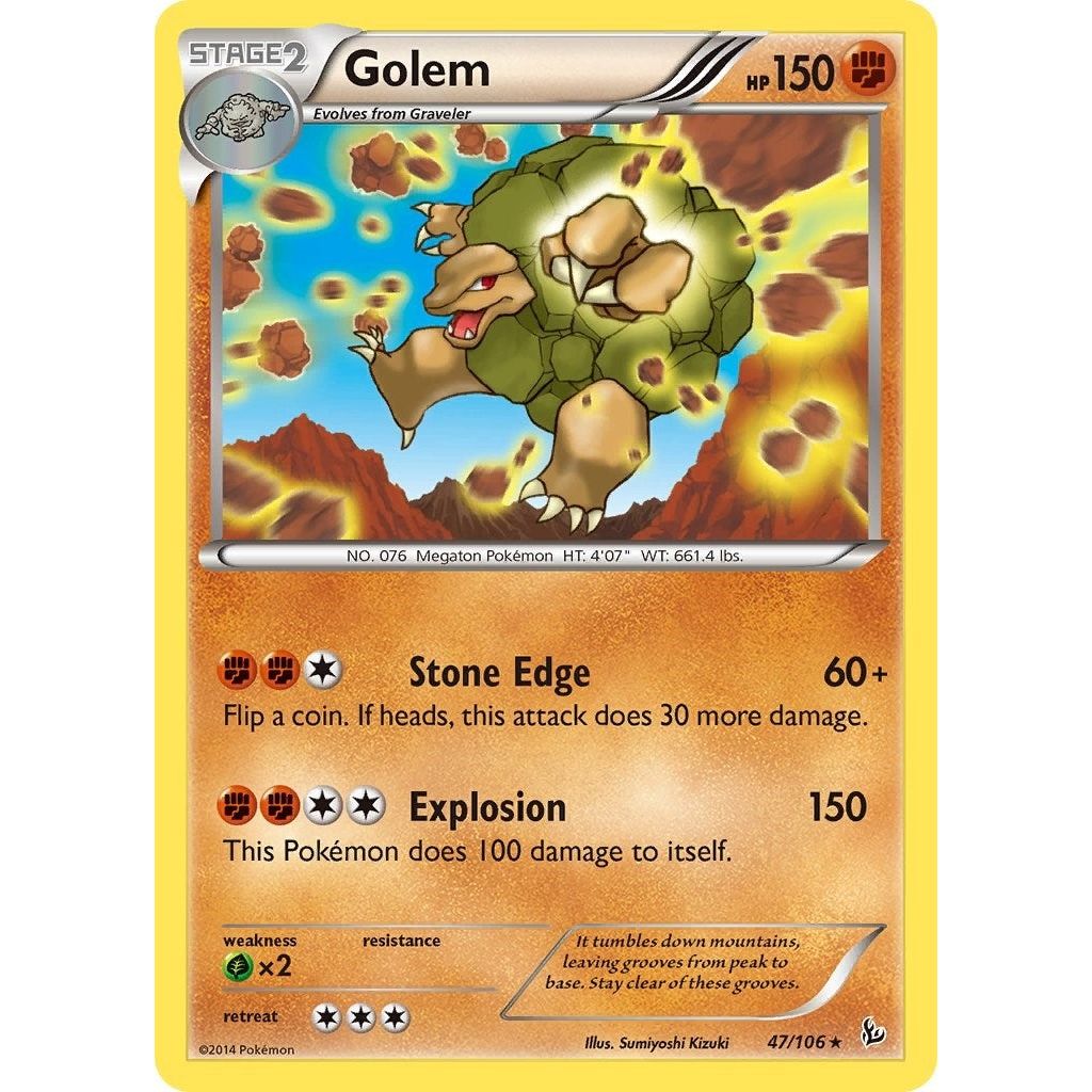 Image for Golem (47/106) (FLF) - Pokemon