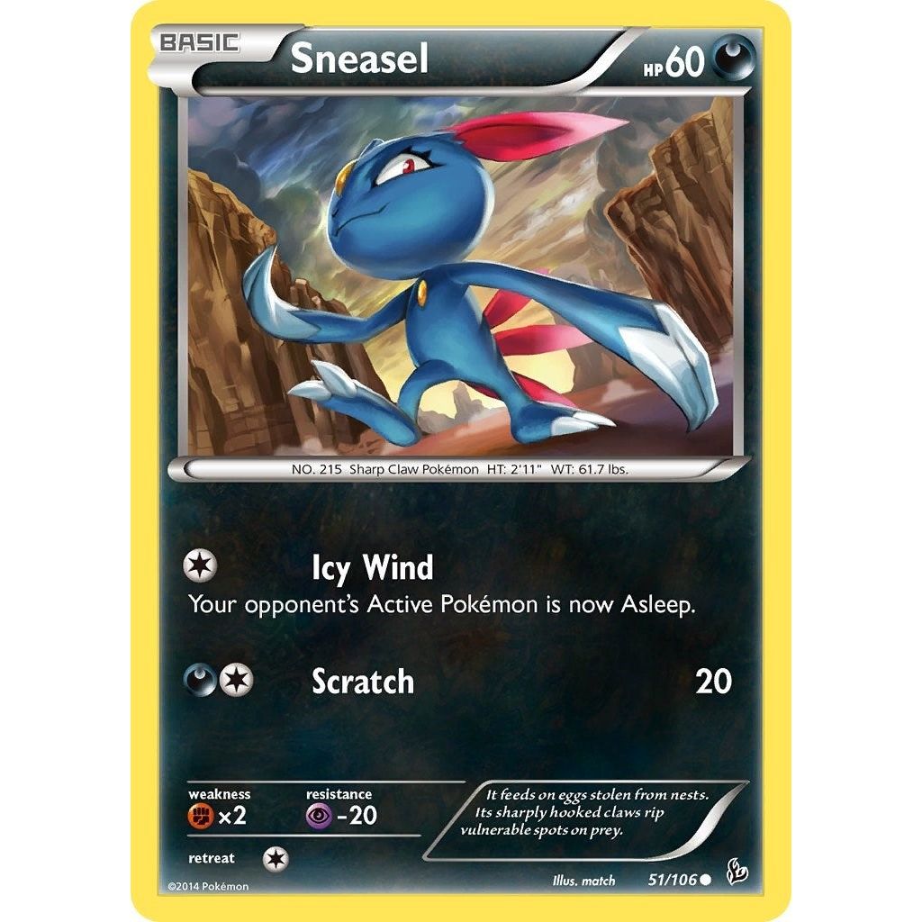 Image for Sneasel (51) (51/106) (FLF) - Pokemon