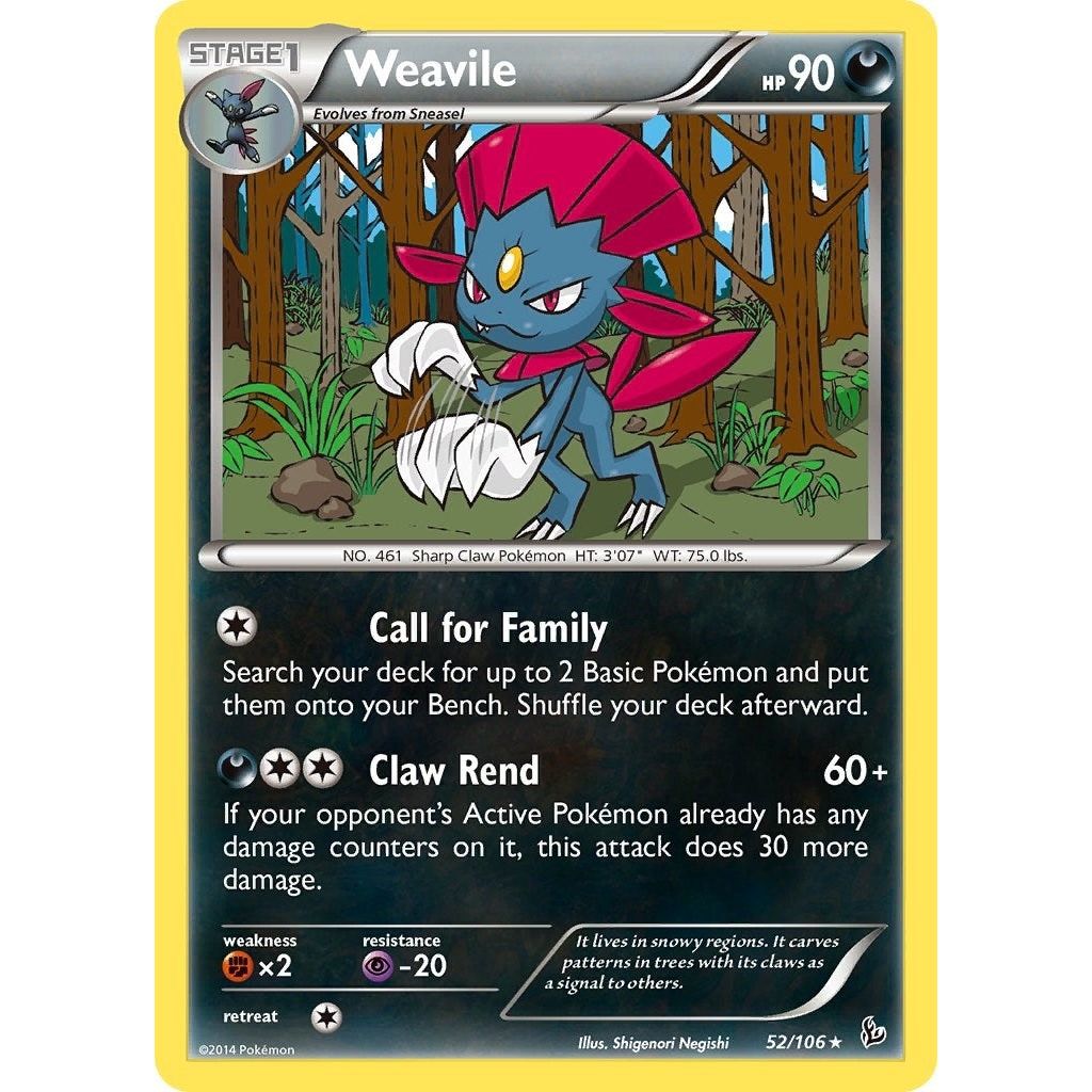 Image for Weavile (52/106) (FLF) - Pokemon