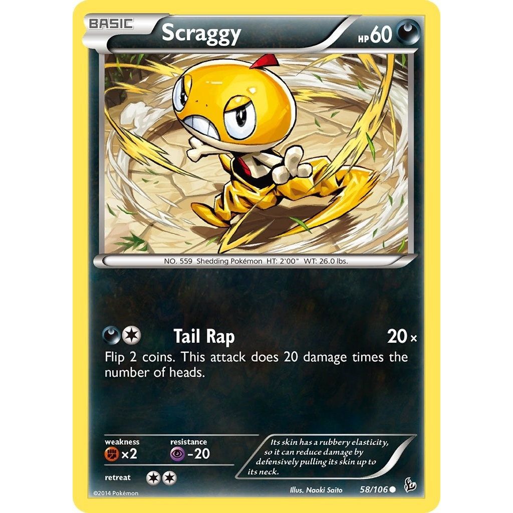 Image for Scraggy (58/106) (FLF) - Pokemon