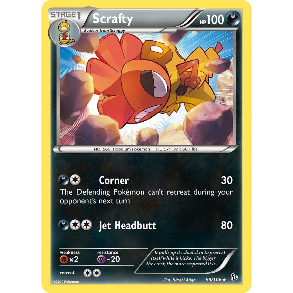 Image for Scrafty (59/106) (FLF) - Pokemon