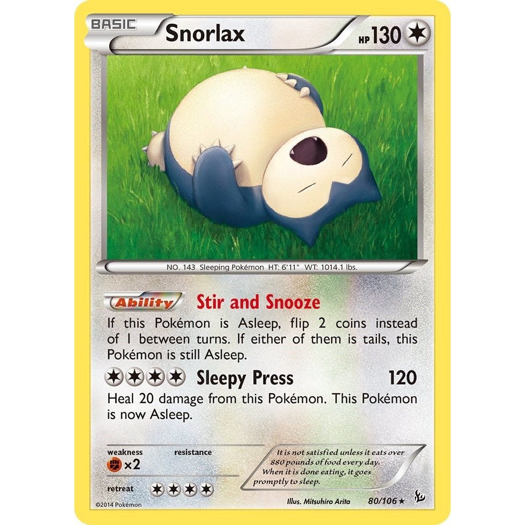Image for Snorlax (80/106) (FLF) - Pokemon