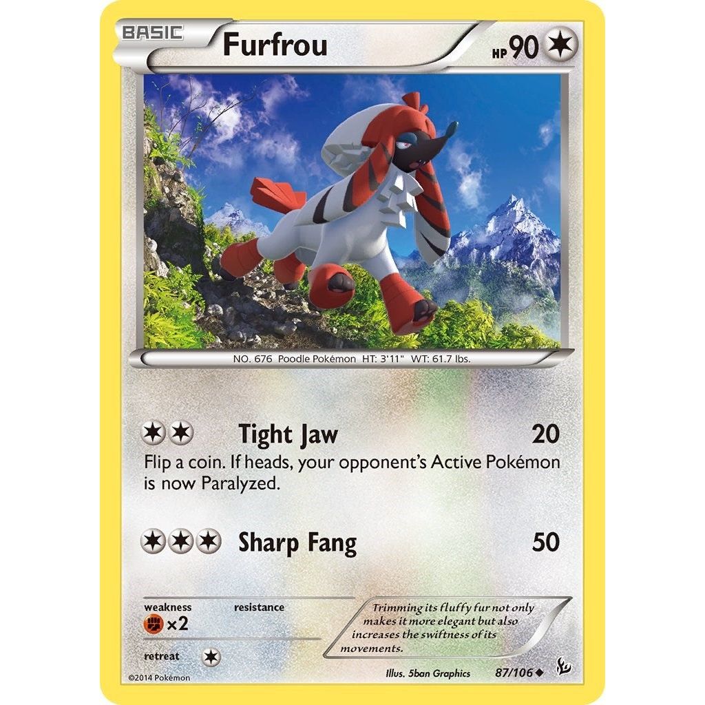 Image for Furfrou (87/106) (FLF) - Pokemon
