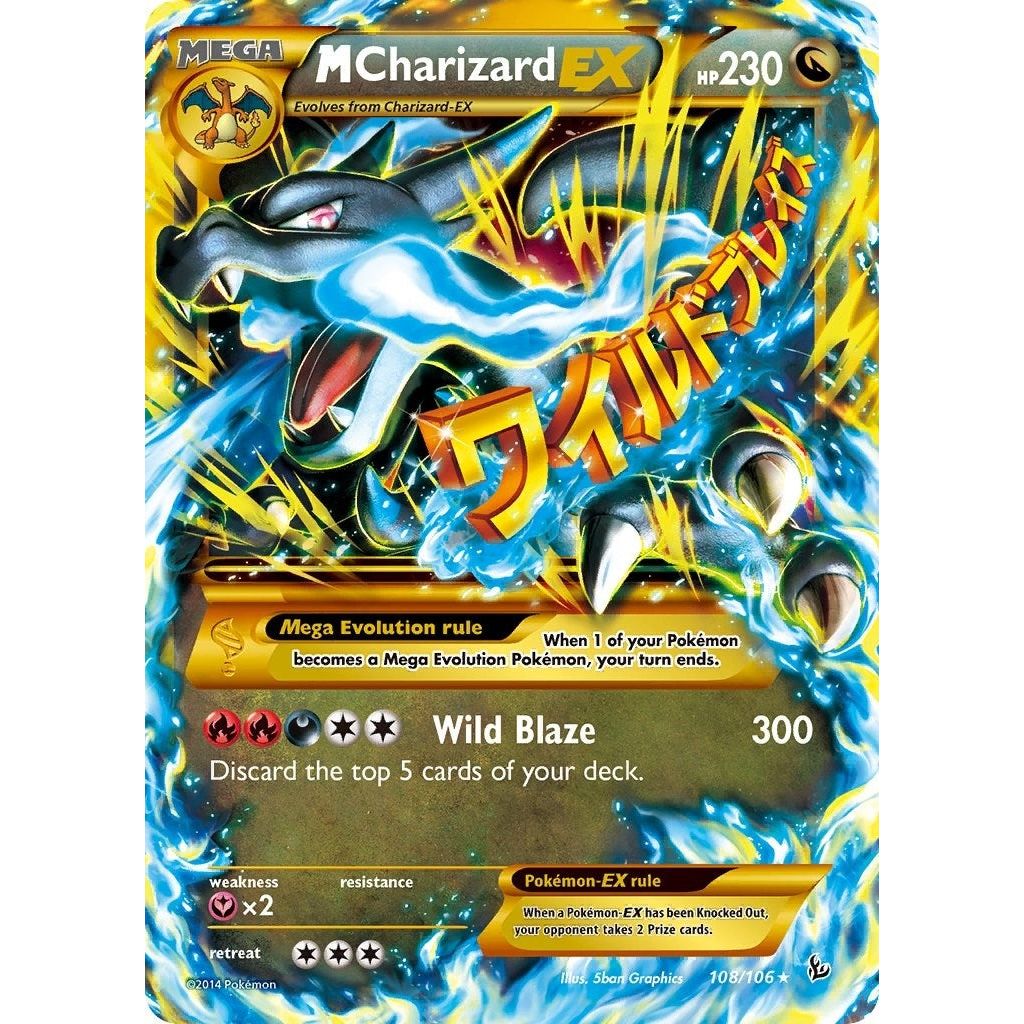 Image for M Charizard EX (X) (Secret) (108/106) (FLF) - Pokemon