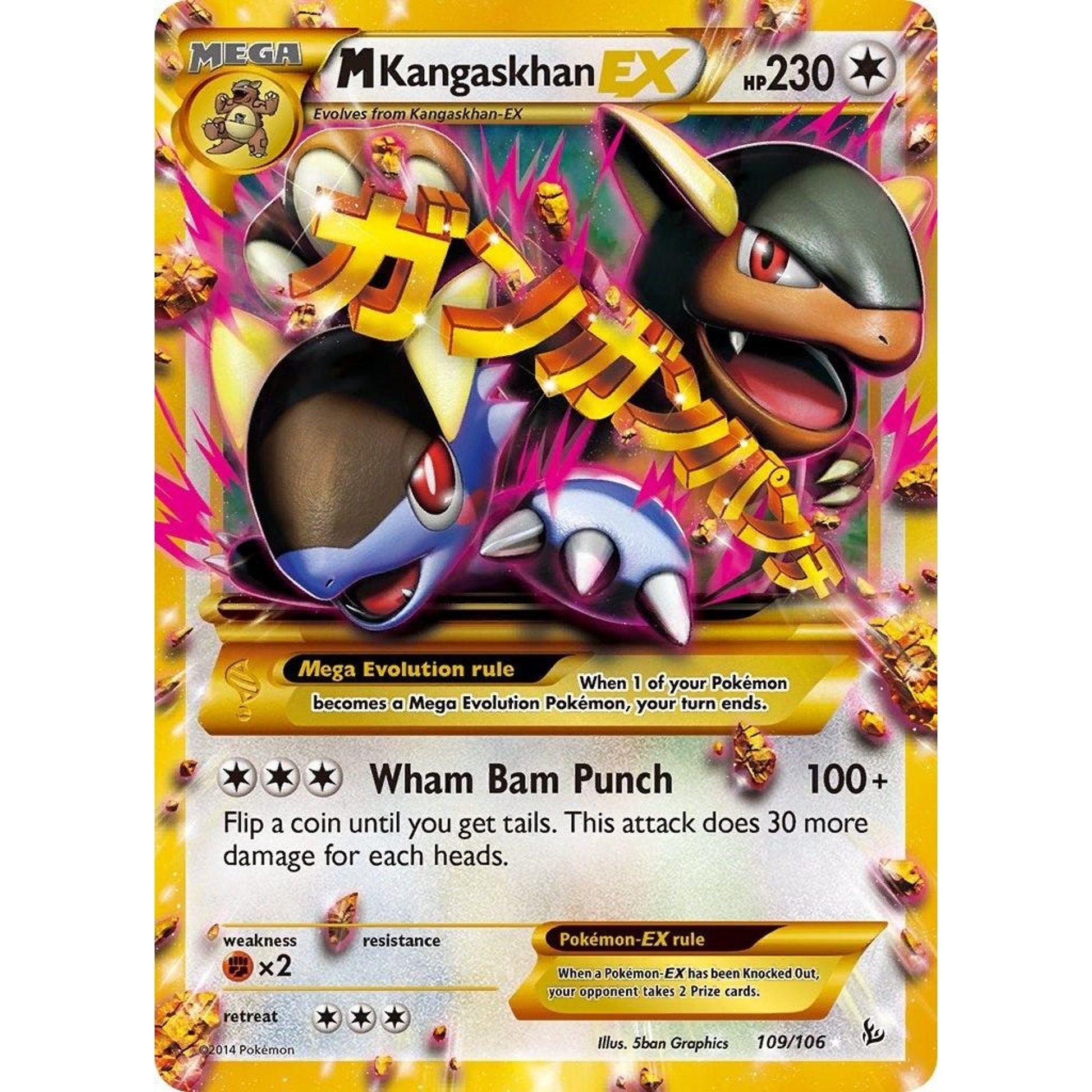 Image for M Kangaskhan EX (109 Secret Rare) (109/106) (FLF) - Pokemon