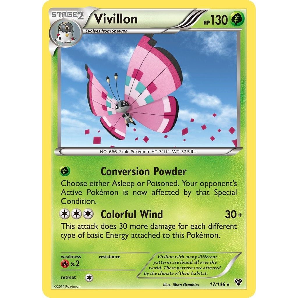 Image for Vivillon (Meadow [Pink]) (17/146) (XY) - Pokemon