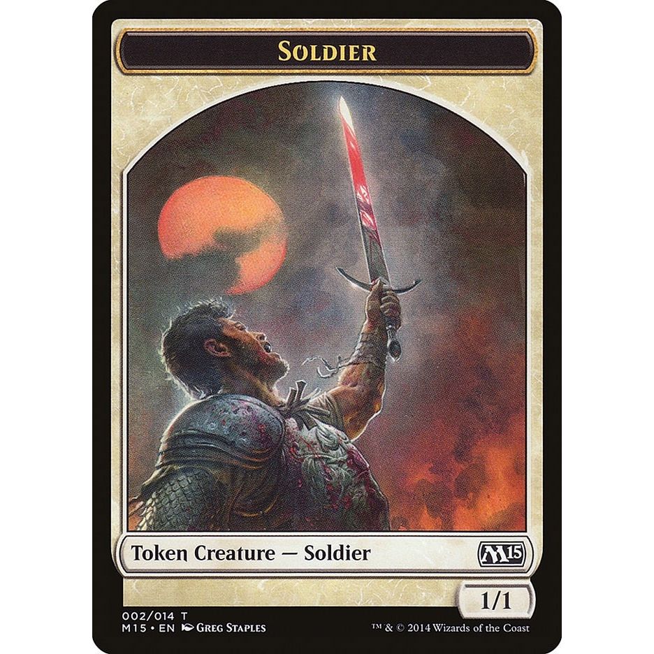 Image for Soldier Token (2) (M15) - Magic: The Gathering