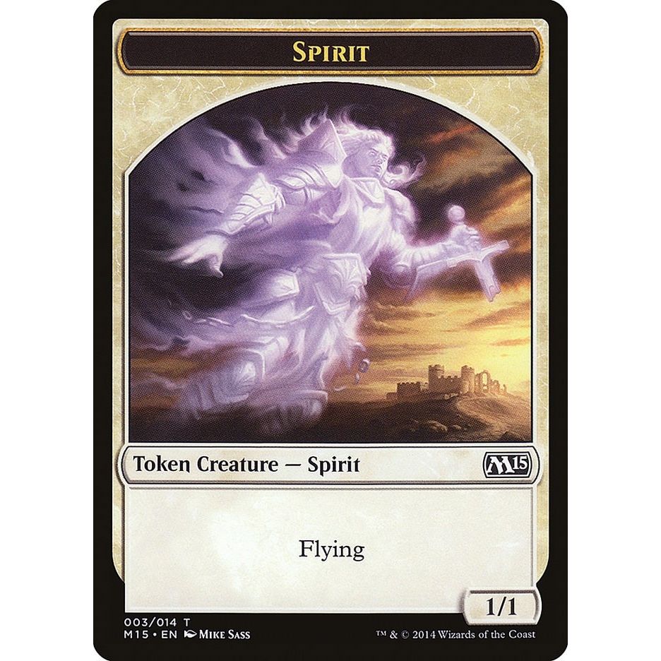 Image for Spirit Token (3) (M15) - Magic: The Gathering