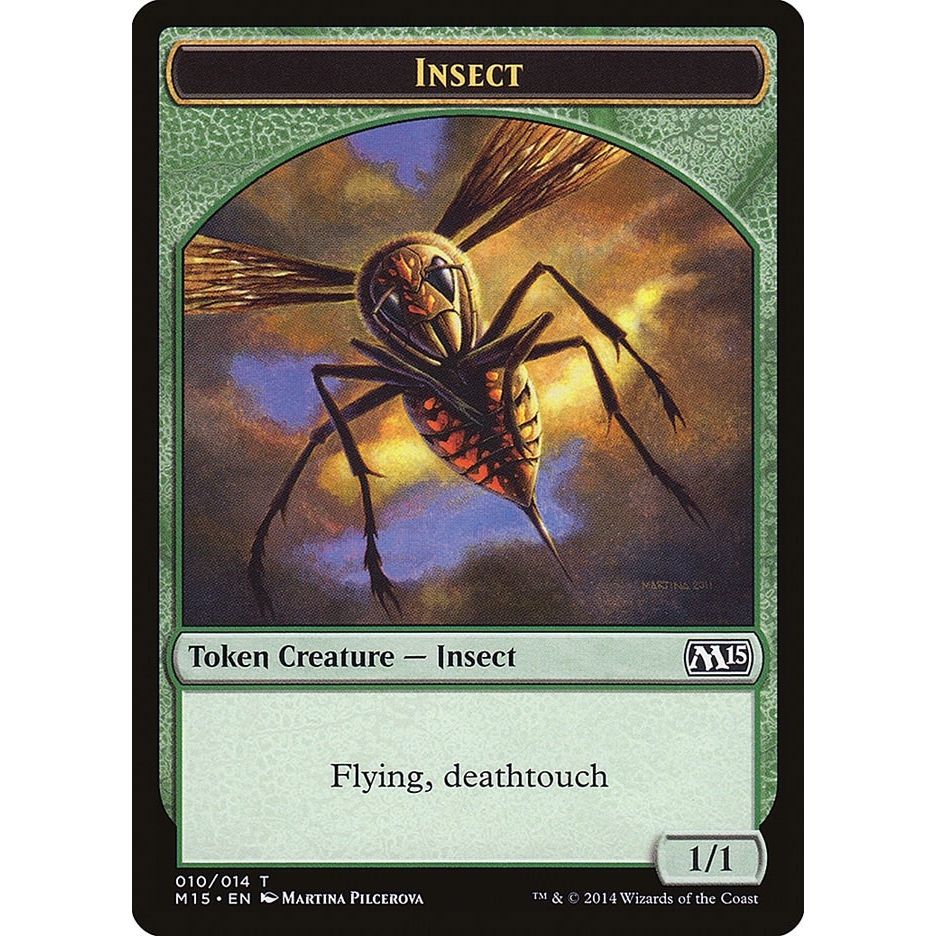 Image for Insect Token (Deathtouch) (10) (M15) - Magic: The Gathering